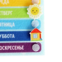 Развивающий набор из фетра «Дни Недели»