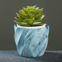 Горшок "Мрамор" 7х6см, МИКС