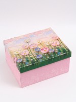 Коробка складная «Цветочный луг», 31 х 25,6 х 16 см