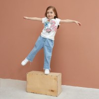 Футболка детская "Wow", Мой маленький пони, рост 122-128, белый