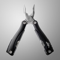 Мультитул 9в1 в чехле, рукоять черная, 9×3.5×2.5 см