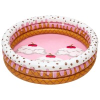 Бассейн надувной Sundae Funday, 160 x 160 х 38 см, 51144 Bestway