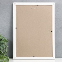 Фоторамка с пластиковым экраном 21х30 см МДФ. №6 Белый