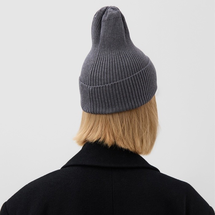 Шапка женская MINAKU, р-р 52-56, цвет серый-меланж