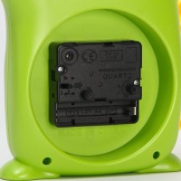 Часы - будильник настольные «Крокодил» детские, дискретный ход, d-9 см, 12×15 см, АА