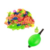 Водные бомбочки «Котики», 200шт, цвета микс, с насосом и насадкой