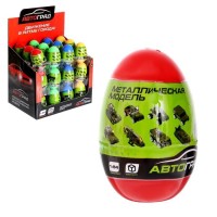 Машинка металлическая в яйце «Военная», масштаб 1:64, МИКС