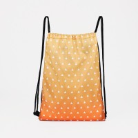 Мешок для обуви на шнурке, цвет жёлтый/оранжевый