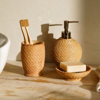 Аксессуары для ванной SL Home, 3 предмета, дозатор, мыльница, стакан