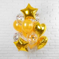 Воздушные шары, букет «Романтика», 14 шт.