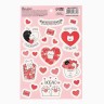 Наклейки бумажные «С днём всех влюблённых» валентинки, 14 х 21 см Наклейки бумажные «С днём всех влюблённых» валентинки, 14 х 21 см