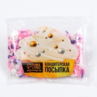 Посыпка кондитерская фигурная : «Сердечки»: розовая, белая, фиолетовая, 25 г.