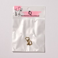 Замок-карабин «Сердце», (набор 2 шт.), 9×12 мм, медь, цвет золото