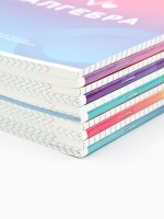 Тетради предметные, 48 л., набор из 10 шт., блок №1, ТВИН лак, уф лак «Градиент»