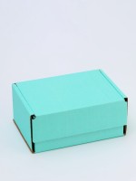 Коробка самосборная, мятная, для подарков, хранения и отправки посылок, 22×16.5×9.5 см