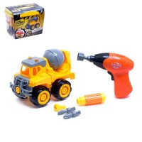 Конструктор «Грузовик» с электрическим шуруповёртом, 22 детали