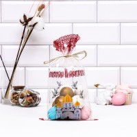 Пакет подарочный «Церковь с голубями», 20×35 см, 25 мкм