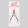 Кусачки маникюрные для кутикулы, двойная пружина, 10 см, длина лезвия - 9 мм, на блистере, цвет серебристый
