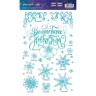 Наклейки новогодние на окна, виниловые «Зимние узоры», многоразовые, 20 х 34 см