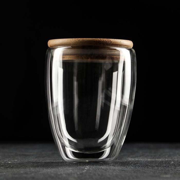 Стакан с двойными стенками «Эко», 330 мл, цвет прозрачный