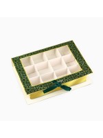 Коробка для конфет на Рамадан, 12 ячеек Eid Mubarak 18.5×13.5×3.5 см