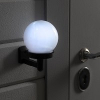 Садовый светильник на солнечной батарее «Шар», 10 × 15 × 14 см, 1 LED, свечение белое