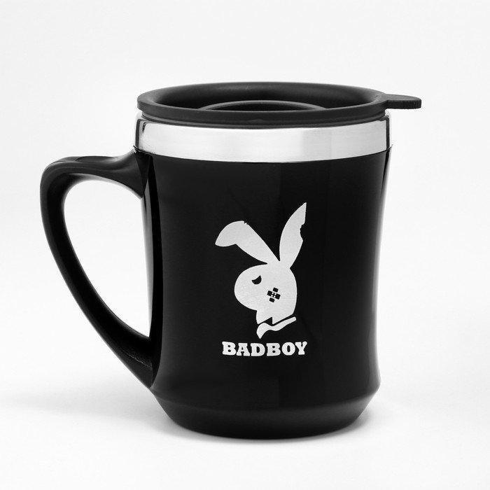 Термокружка, 350 мл, Lifestyle, Badboy, сохраняет тепло 2 ч, черная