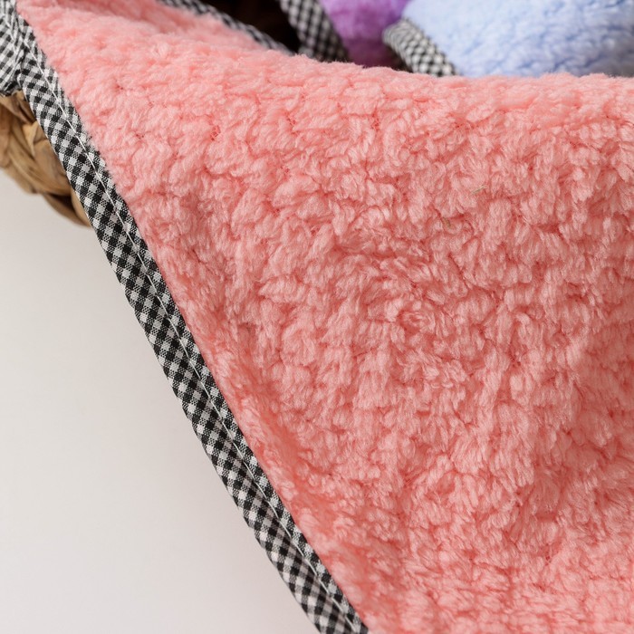 Салфетка для уборки Доляна «Уют», микрофибра, 25×25 см, МИКС