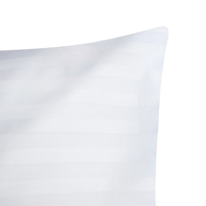 Наволочка Этель Hotel 70х70 см, страйп-сатин, 1х1, цвет белый, 100% хлопок, 125гр/м2