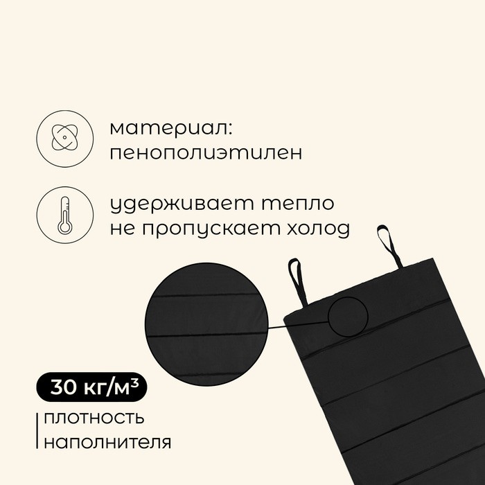 Коврик туристический maclay, складной, 180×60×1 см, МИКС