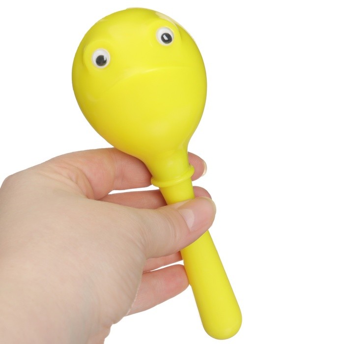 Набор погремушек Крошка Я «Лягушата: кастаньеты + перкуссионный маракас, 3 шт., желтый
