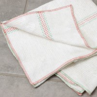 Тряпка для мытья пола Доляна, с отверстием для швабры, вискоза-ХПП, с оверлоком, 50×80 см, плотность 220 г/м², белая