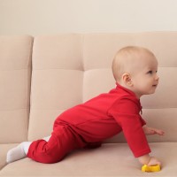 Комбинезон детский MINAKU цвет красный, рост 56-62 см