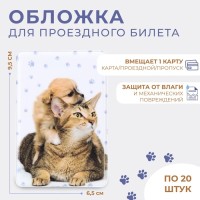 Обложка для проездного билета, цвет белый