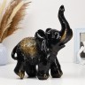 Копилка для денег «Слон», гипс, чёрный, 30×25 см