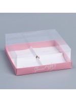 Коробка кондитерская для муссовых пирожных «Love», 17.8×17.8×6.5 см