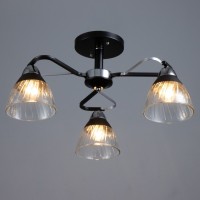 Люстра "Берн" 3хЕ27 40Вт чёрно-хромовый 56х56х25 см BayerLux