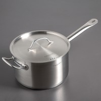 Ковш «Общепит», 2,6 л, металлическая крышка, с теплораспределительным слоем, цвет серебряный