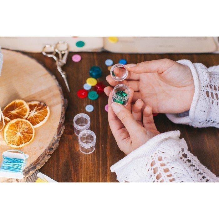 Баночки для хранения мелочей, d = 3 × 1,5 см, 5 гр, 3 шт