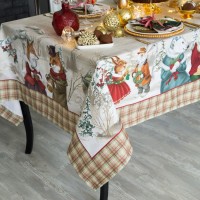 Скатерть новогодняя "Этель" "Winter holidays"150х110см +/-3см с ГМВО, хл100%