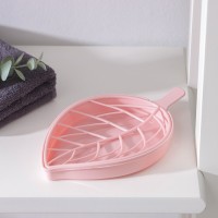Мыльница пластиковая «Лист», 17×10,5×2 см, цвет МИКС