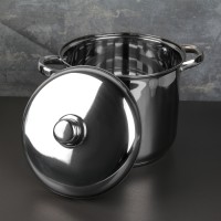 Кастрюля Magistro Grande, 5,5 л, металлическая крышка, капсулированное дно, индукция