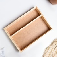 Кашпо для цветов «Макарунас», 25.5×20×4.5 см, деревянное