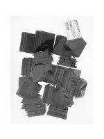 Заглушка для профильной трубы ТУНДРА, 40×40 мм, набор 20 шт.