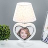 Настольная лампа "Портрет" с фоторамкой E27 40Вт белый 23х23х42 см RISALUX