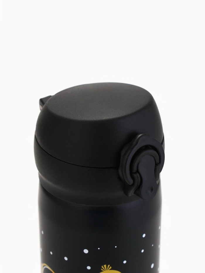 Термос новогодний «Пингвины» чёрный, 450 мл