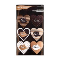 Наклейки для цветов и подарков "Love",  16 х 7,7 см