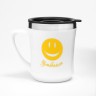 Термокружка, 350 мл, «Улыбайся», сохраняет тепло 3 ч, белая Термокружка, 350 мл, «Улыбайся», сохраняет тепло 3 ч, белая