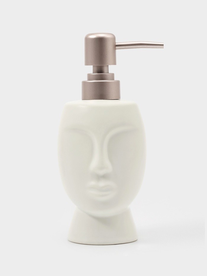 Дозатор для жидкого мыла SAVANNA «Вуду», 240 мл, цвет белый