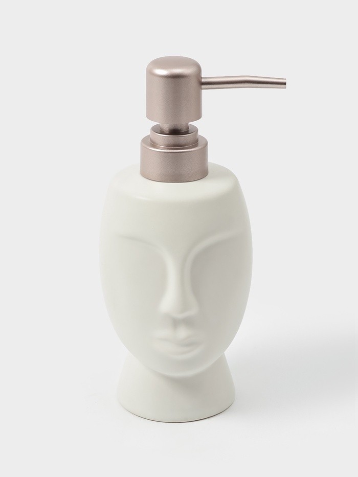 Дозатор для жидкого мыла SAVANNA «Вуду», 240 мл, цвет белый